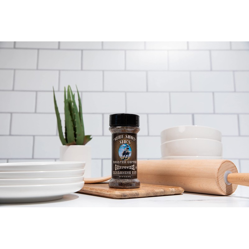 Sure Shot Sid’s Roasted Coffee Gunpowder Seasoning - Famous BBQ