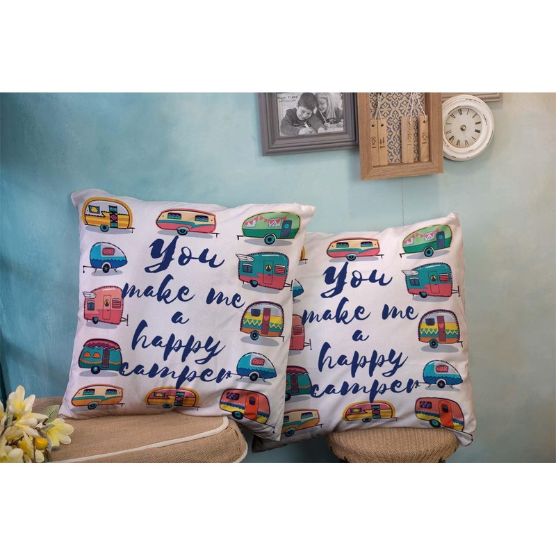Musesh Decorative Pillow Cover 16x16 Inch, Home Pillow Cases Pack