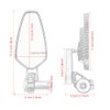 7/8'' Motorcycle End Bar Mirror 22mm Rearview Mirror Universal Motorbike