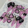 Pink gyaru cosplay handmade nail tips - lipstick / 핑크