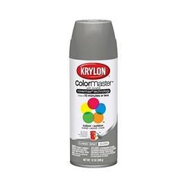 Krylon 53551 Classic Gray Interior and Exterior Decorator Paint - 12 oz. Aerosol