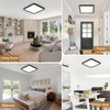 2PK 16 Inch Square LED Flush Mount Ceiling Light, 40W,