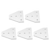 5PCS Flat Tie Plate Aluminum Alloy 5 Holes Compression Resistance