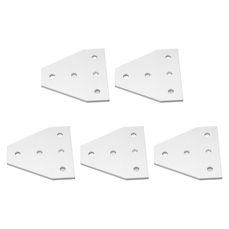 5PCS Flat Tie Plate Aluminum Alloy 5 Holes Compression Resistance