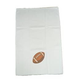 Football Kitchen Towels – Set of 2 Waffle Weave Microfiber Dish Towels – Quick-Dry & Super Absorbent – 16" x 24", White – Game Day & Tailgating Gift