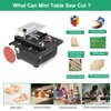 Mini Small Multi-Functional Table Saw For Crafts and Woodworking,Adjustable Blade