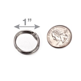 OfficemateOIC Looseleaf Rings, 1 Inch, 100 per Box (99701)