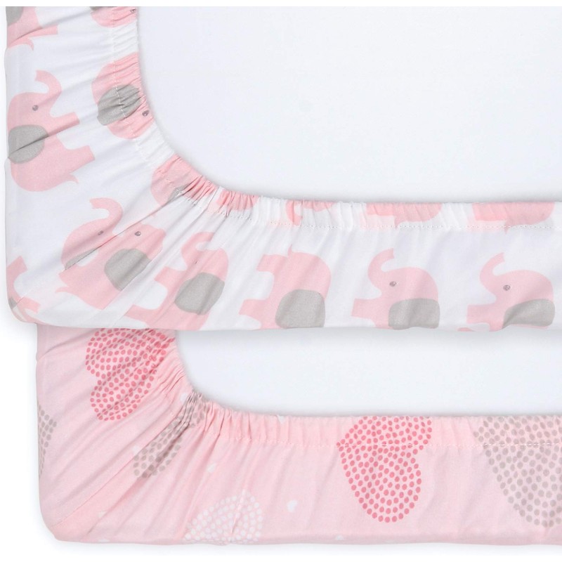 The Peanutshell Fitted Pack n Play, Playard, Mini Crib Sheets