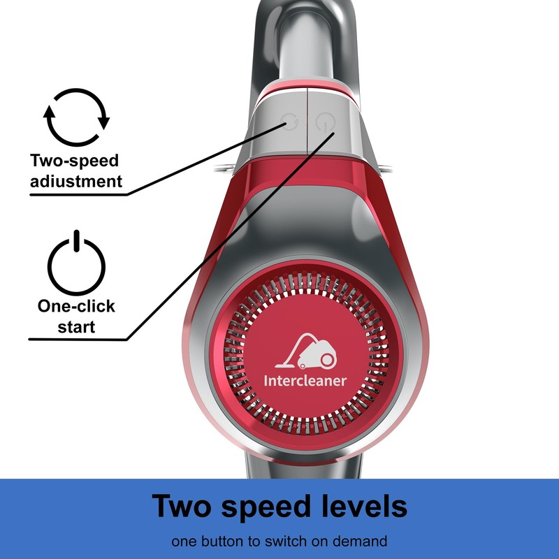 Intercleaner Corded Vacuum Cleaner, 20KPa Powerful Suction with 2 Operation