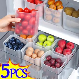 Refrigerator Storage Boxes – Fridge Organizer Container Set, Food Storage Organizer Bins
