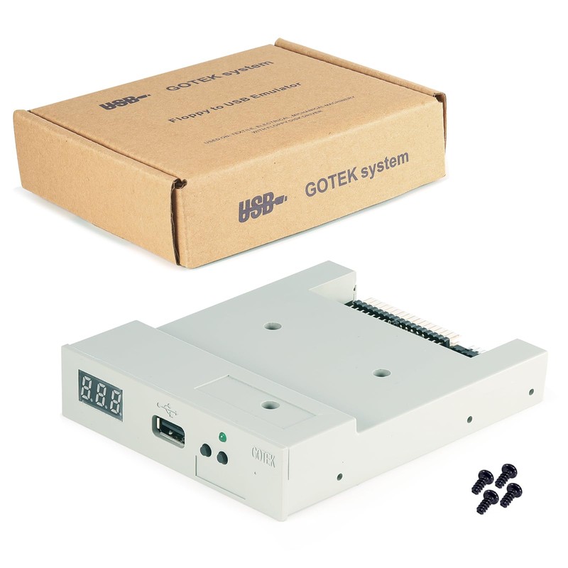 Gotek Floppy Emulator SFR1M44-U100, 3.5" Floppy Floppy Drive Emulator, USB