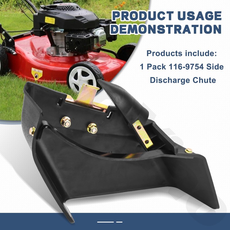 BianXiao 116-9754 Side Discharge Chute Compatible with Toro Exmark 30”