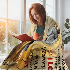 VXDRZGT Wedding Anniversary Romantic Gift for Wife/Her/Women, Anniversary Wife Gifts from Husband, Birthday Gifts for Wife, Wife Birthday Gift Ideas, to My Wife Throw Blanket 60 x 50 inch