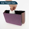 TUCKBOLD Car Trash Can Portable Front Seats Trash Bin Pink
