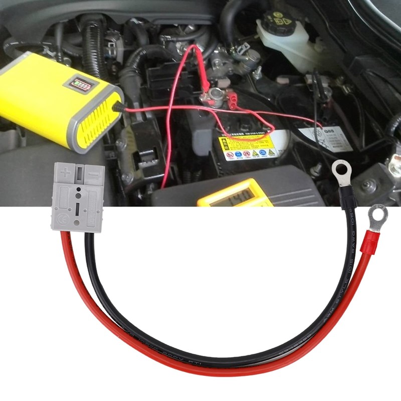 50A 600V Forklift Battery Charger Connector with Extension Cable -