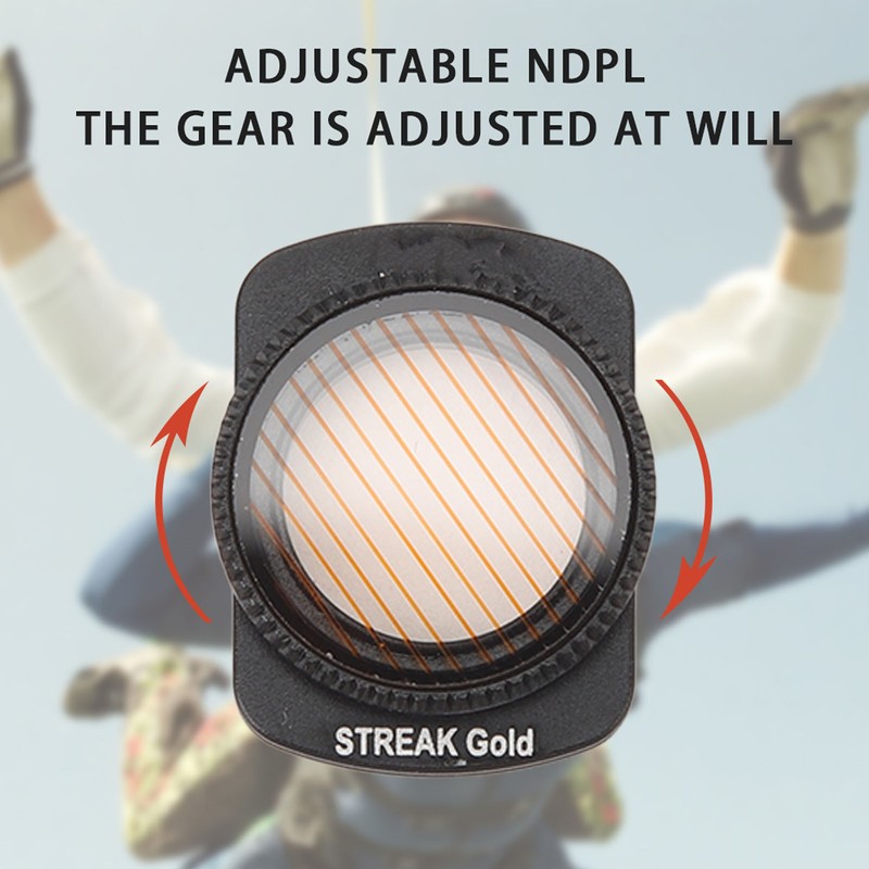 Streak Effect Action Camera Lens Filter HD Coated Slim Aluminum