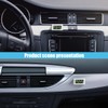 JOYCOURT Small Electronic Dashboard Car Time Clock Self-Adhesive Mini Car