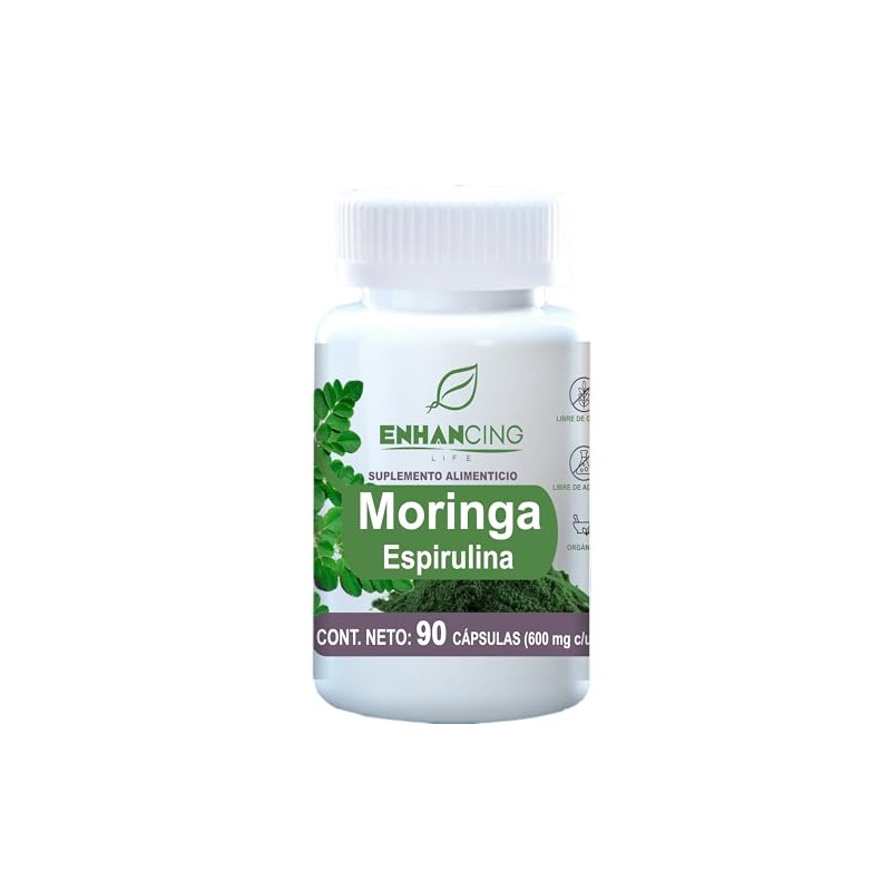 Moringa y Espirulina | Maxima Absorción | Formula PREMIUM |