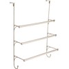 Franklin Brass (1-Pack) Over the Door Hooks Nickel Triple Towel