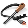 Survival Fire Starter - Handmade Wooden Handle 3/8" Thick Ferro