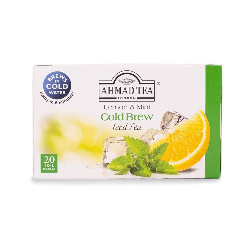 Ahmad Tea Cold Brew Lemon & Mint Green Iced Tea,