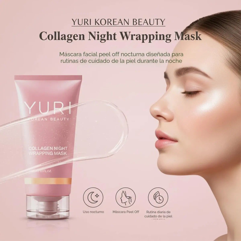 Máscara De Colágeno Para Envolver La Noche, Mascarilla