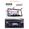 GNSZSN Mountain License Plate Frames - 2 Pack Black Plastic