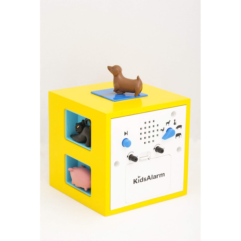 KOOKOO KidsAlarm Yellow, with 5 Different Farm Animals and Their