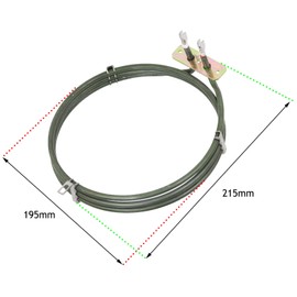 SPARES2GO 3 Turn Heater Element for Candy Fan Oven Cookers (2200W)
