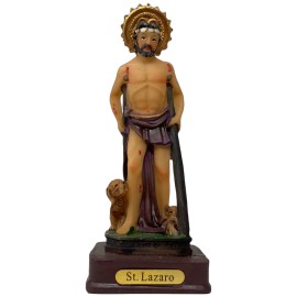 St. Lazaro 5" Tall  Saint Lazarus Religios Statue San Làzaro De Betania, New