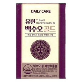 백수오 골드 식물성 여성 갱년 기 케어 관리 60정 1박스 Baeksukoh Gold Herbal Women's Menopausal Care 60 Tablets 1 Box
