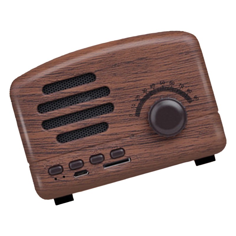 Vintage Bluetooth Speaker Multifunction Innovative Plug in Card Strong Bass