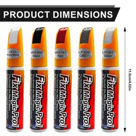 HQRNYP Touch Up Paint for Cars, Car Paint Scratch Repair, Automotive Scratch Remover Pen, Auto Accessories Quick and Easy Two-in-One Automotive Touch Up Repair Pen Fit for Various Vehicles (Gray)