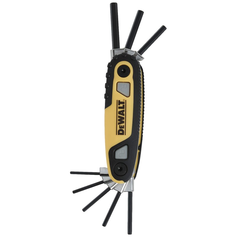 DEWALT Hex Key Set, SAE, Folding/Locking, 8 Keys (DWHT70262M)