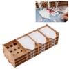 Rhinestone Drawing Tray Easy Install MultiLayer Synthetic Wood Storage Organizer