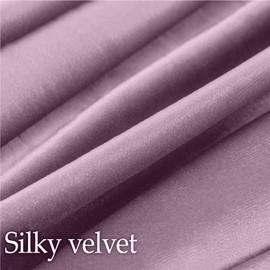 lalaLOOM Luxurious Silky Velvet Pillow Covers, 24x24, Set of 2, Softest Decorative Throw Pillowcases, Hidden Zipper, Washable, Home Décor Accent Cases for Living Room Couch, Sofa, Bedroom, Plum Purple