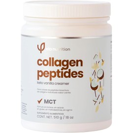 ela nutrition | Collagen Peptides Keto Vanilla Creamer | Péptidos bioactivos de colágeno hidrolizado + goMCT ® + sabor vainilla natural | 510 gr (30 porciones)