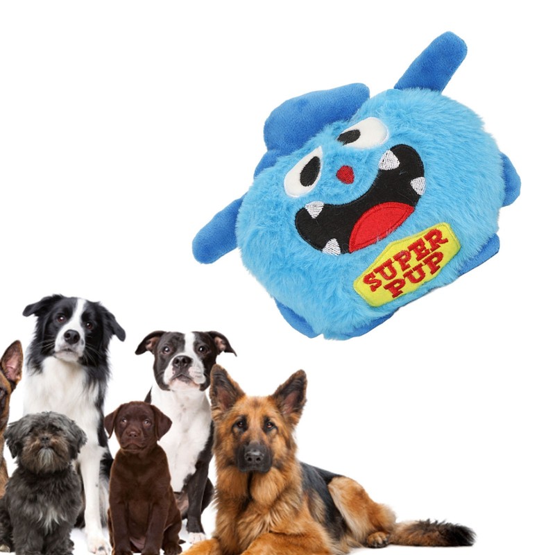 Dog Squeaky Ball Toy 900mAh Electric Interactive Bouncing Ball Soft