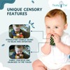 Tasty Tie Teething Tie, 3-in-1 Clip-on Baby Tie, Crinkle Toy