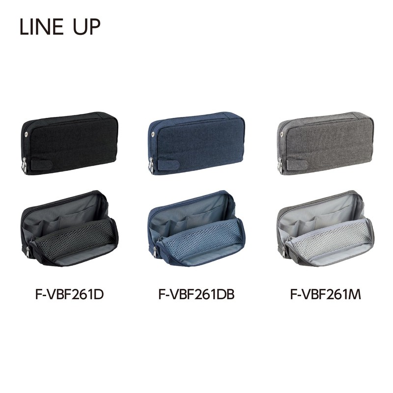 Kokuyo F-VBF261DB Pencil Case, Large Capacity, Tool Pen Case, Kabako,