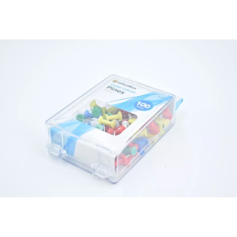 OfficeMax Caja Con 50 Pines Officemax Cabeza De Plástico