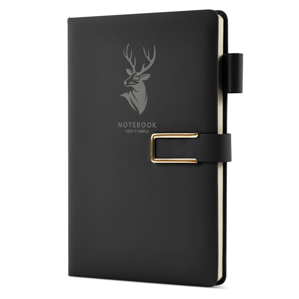 OFFCUP Ruled A5 Notebook Journal, Hardcover PU Leather Executive Notebooks,