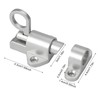 BRIOTA Pack of 2 Automatic Locking Door Bolts, Spring Locking