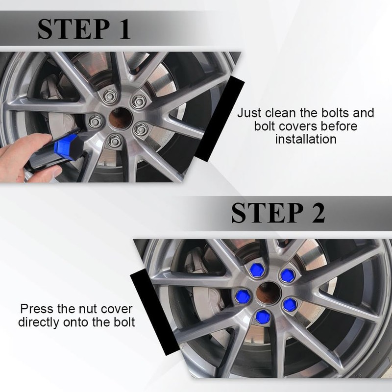 20PCS Wheel Nut Covers Bolt Caps, Wheel Lug Nut Covers,