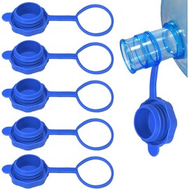 5 PCS 3 & 5 Gallon Water Jug Cap, Upgrade Reusable Replacement Caps, Non Spill Lids for 55mm Water Bottle