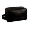 Leonhard Heyden Hamburg Leather Toiletry Bag 25.5 cm, black
