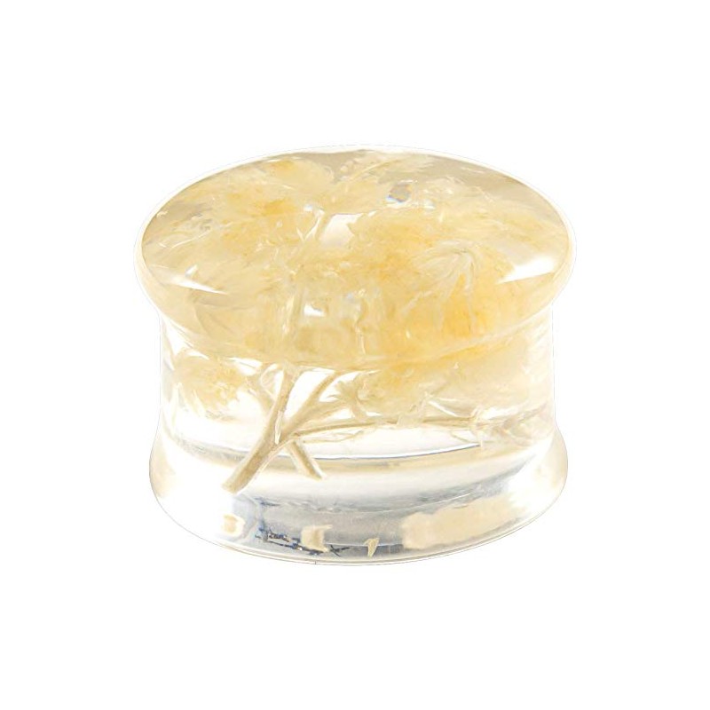 COOEAR 2 Pairs Ear Gauges Piercing Saddle Plugs, Double Flared