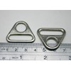 Tianbang Silvery Triangle Buckle String and Bandage Connector 1" Oval