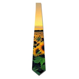 Tie Funny Neckties Colorful Sunflower Sea Fashion Wide Novelty Neck Ties For Men teen
