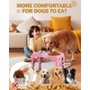 Jovrun Elevated Dog Bowls, Dog Feeder with 2 Stainless Steel
